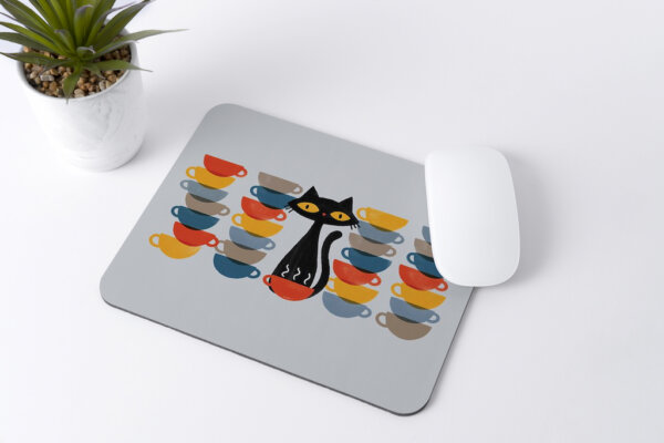 Coffe Cat Mousepad 3